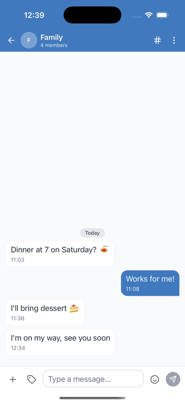 NextICS — Group chat
