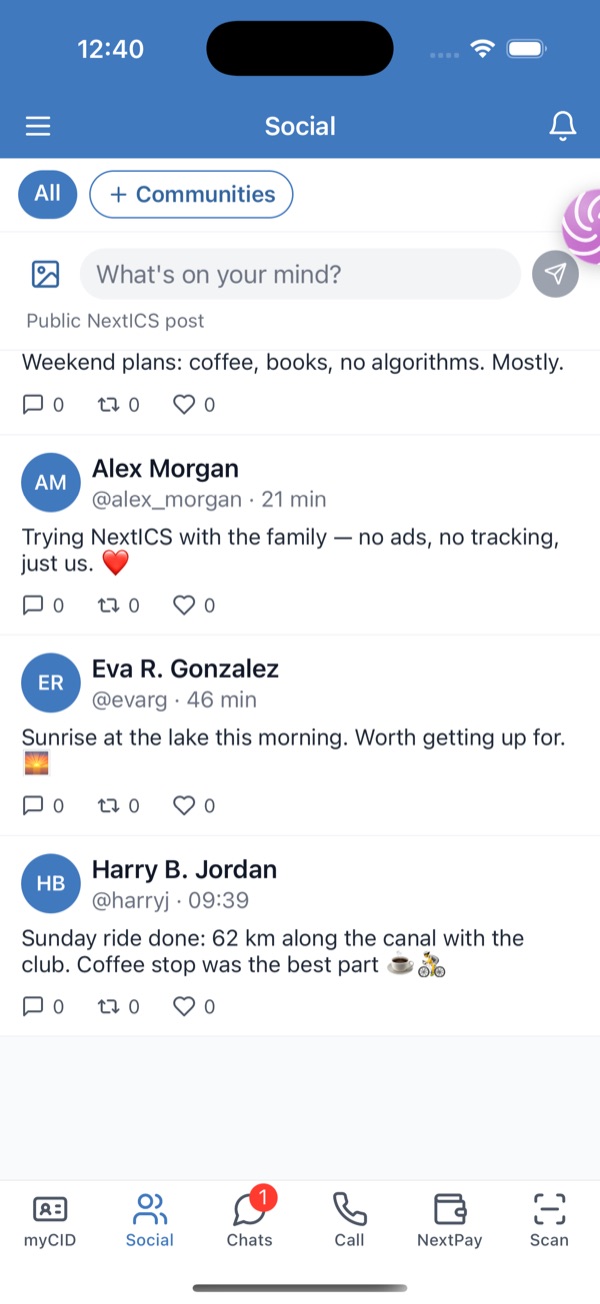 NextICS — Social