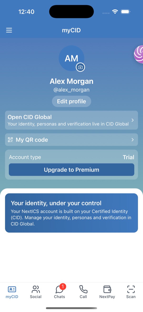 NextICS — myCID